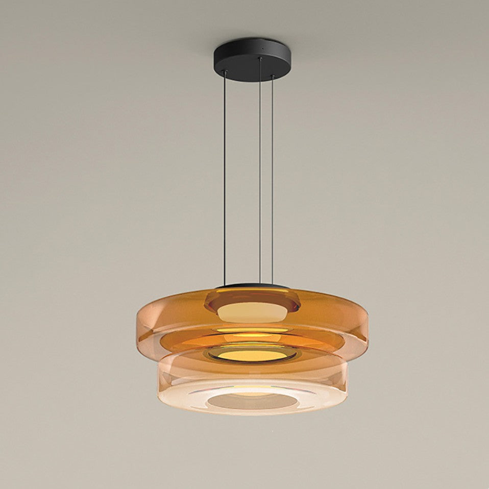 Bauhaus Style Glass Pendant Light Fixture for Modern Home Decor & Kitchen Island Lighting