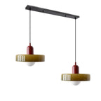 LED Glass Pendant Light with 2 Heads - Modern Design for Kitchen Island & Dining Room Lighting