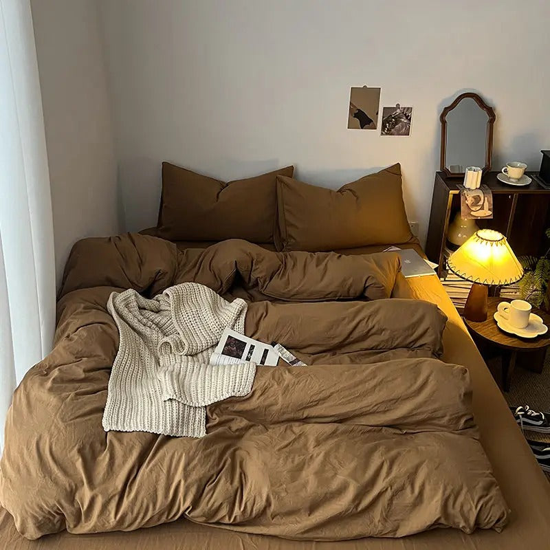 Quintella 5-Piece Bedding Set - Soft Microfiber Comforter with Pillow Shams for Queen Size Bed