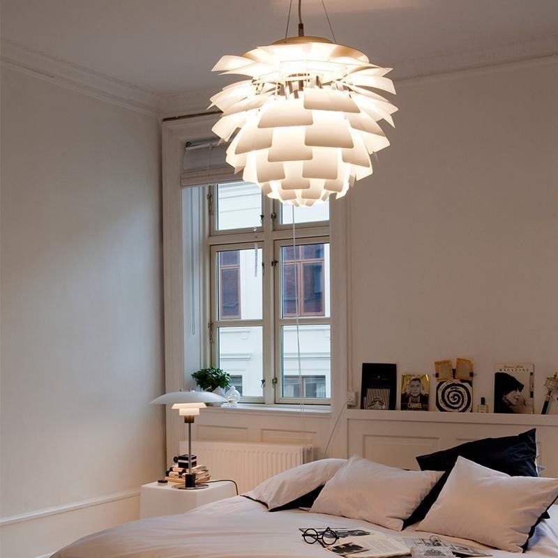 Artichoke Shape Pendant Lamp - Nordic Design Hanging Light Fixture for Modern Home Decor & Dining Spaces