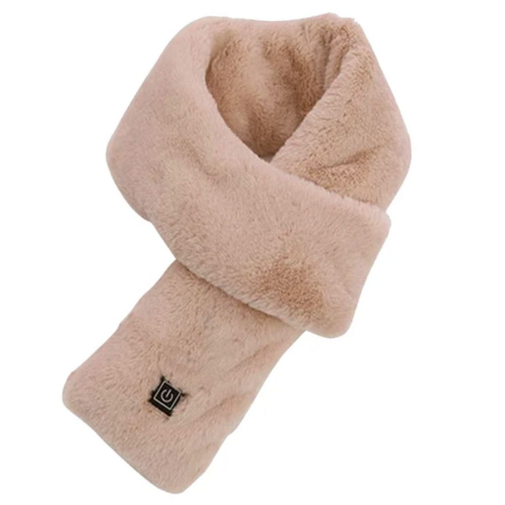 Heated Faux Fur Scarf for Women, Soft and Warm Winter Accessory, Perfect for Cold Weather and Outdoor Activities