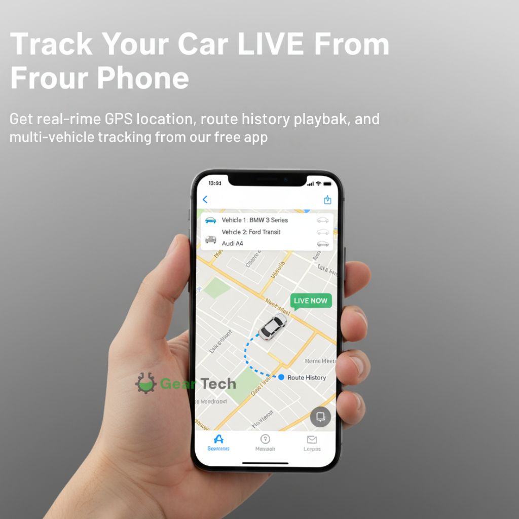 Car Tracker No Subscription – OBD2 GPS Car Tracking Device | Plug & Play Real-Time Car GPS Tracker