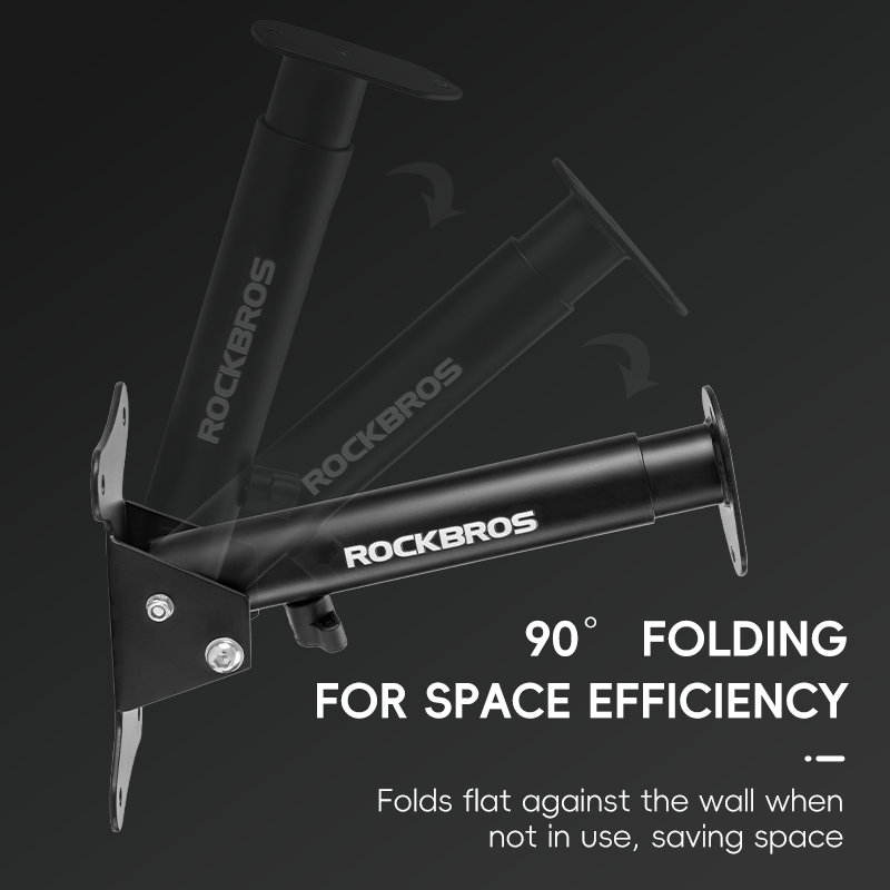 Wall-Mounted Bike Rack | Adjustable Carbon Steel Hook with 30kg Load Capacity for Space-Saving Bicycle Storage