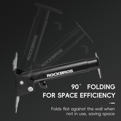 Wall-Mounted Bike Rack | Adjustable Carbon Steel Hook with 30kg Load Capacity for Space-Saving Bicycle Storage