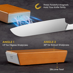 Premium Knife Sharpener - Easy & Safe Blade Sharpening at Home