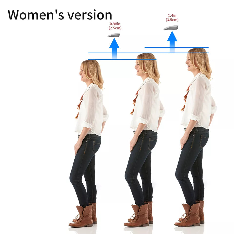 Heel Raisers for Shoes: Height Increase Insoles for Shoes, Perfect Shoe Lifts