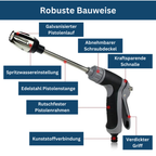 Portable High Pressure Washer with Adjustable Nozzle for Car Washing, Patio Cleaning &amp; Outdoor Surfaces