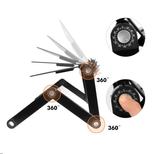 Ergonomic Adjustable Laptop Stand - Folding Bed Desk Table for Comfort and Productivity