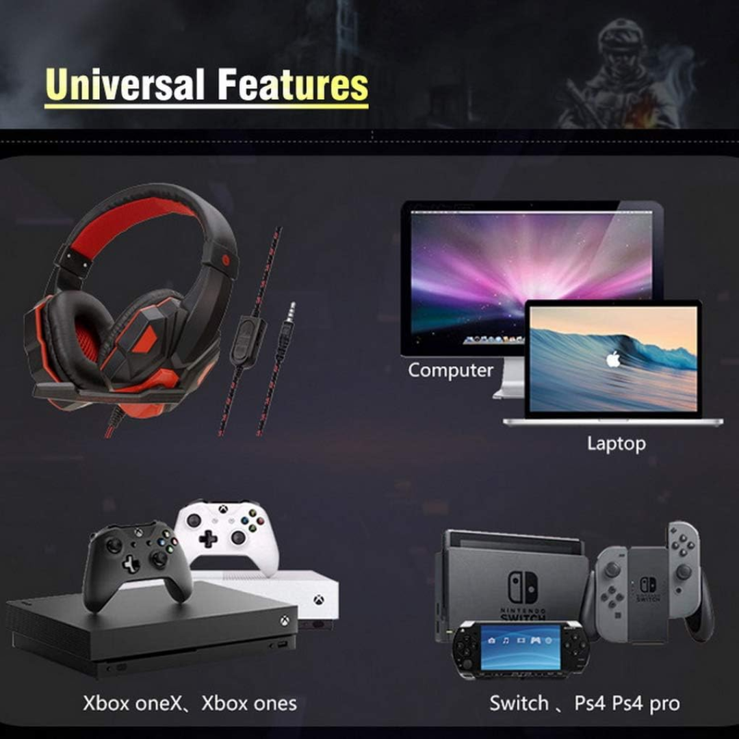 Noise Cancelling Gaming Headset | Surrounding Stereo Sound, Comfortable Design & Clear Communication for Gamers