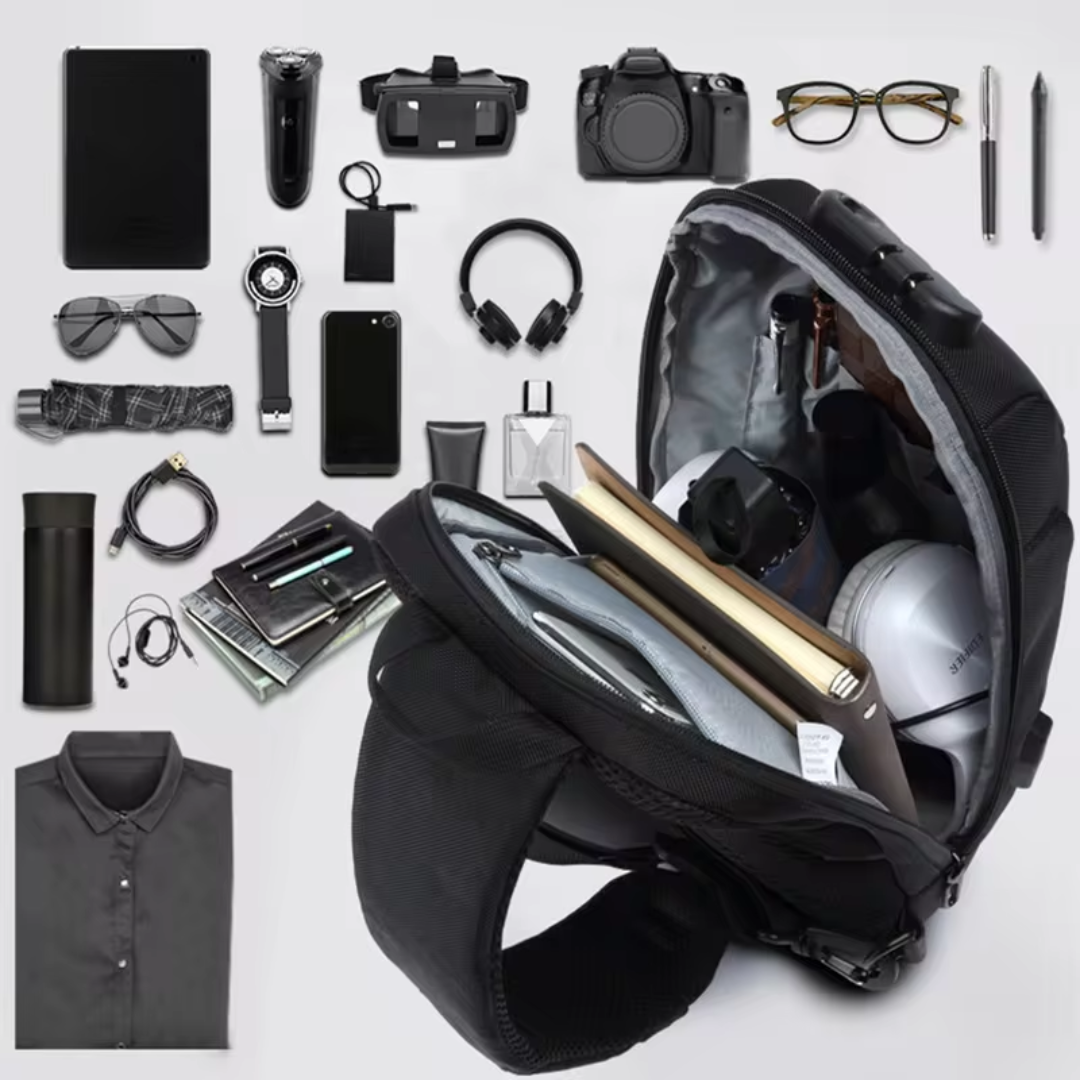 Anti-Theft Crossbody Charging Bag | Waterproof, USB Charging Port & Secure for Travel and Daily Use
