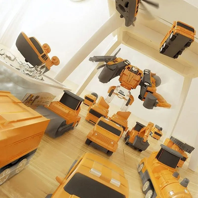 Magnetic Transform Engineering Car Toy | Assembled Set for Creative Play & Cognitive Development for Kids 2 Years and Up