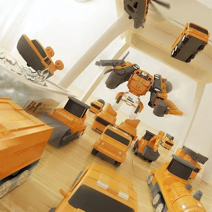 Magnetic Transform Engineering Car Toy | Assembled Set for Creative Play & Cognitive Development for Kids 2 Years and Up