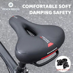 Soft Memory Foam Bicycle Saddle | Waterproof, Non-Slip & Reflective Cushion for Men and Women Cycling