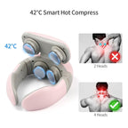 Neck Massager with Heat | 4D Massage Technology, TENS Pulse & Remote Control for Neck and Shoulder Pain Relief