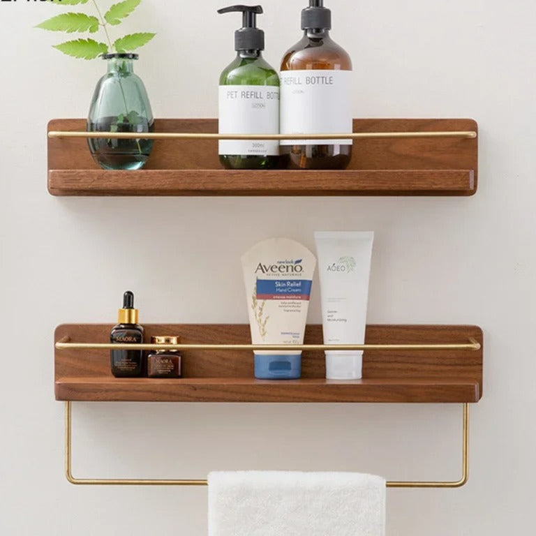 Towel Rack with Paper Holder - Wall-Mounted Organizer for Bathroom & Kitchen Storage Solutions