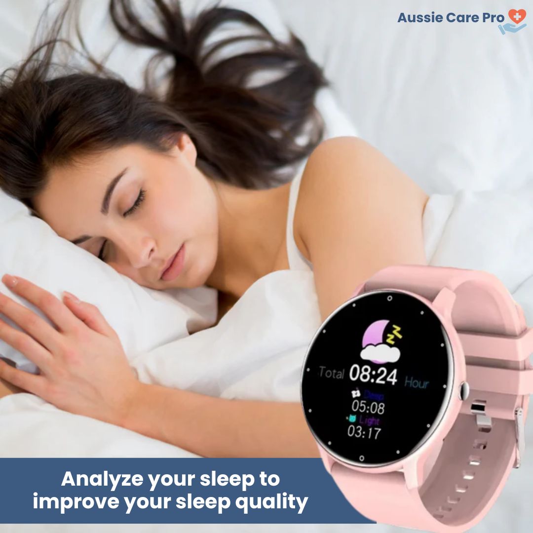 Smart Health Watch | Blood Pressure, Heart Rate & SpO₂ Monitor for Fitness Tracking & Sleep Analysis