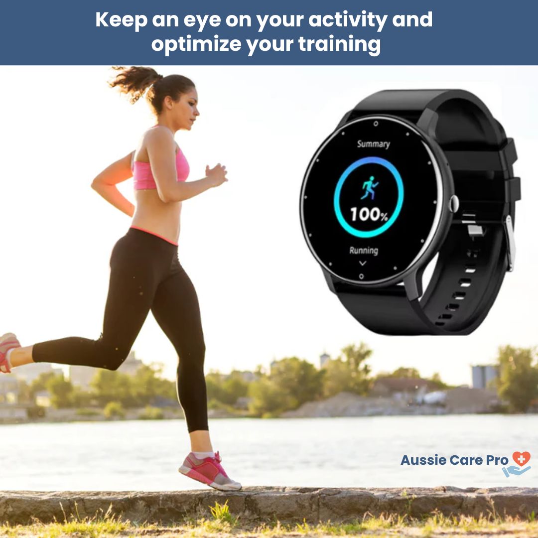 Smart Health Watch | Blood Pressure, Heart Rate & SpO₂ Monitor for Fitness Tracking & Sleep Analysis
