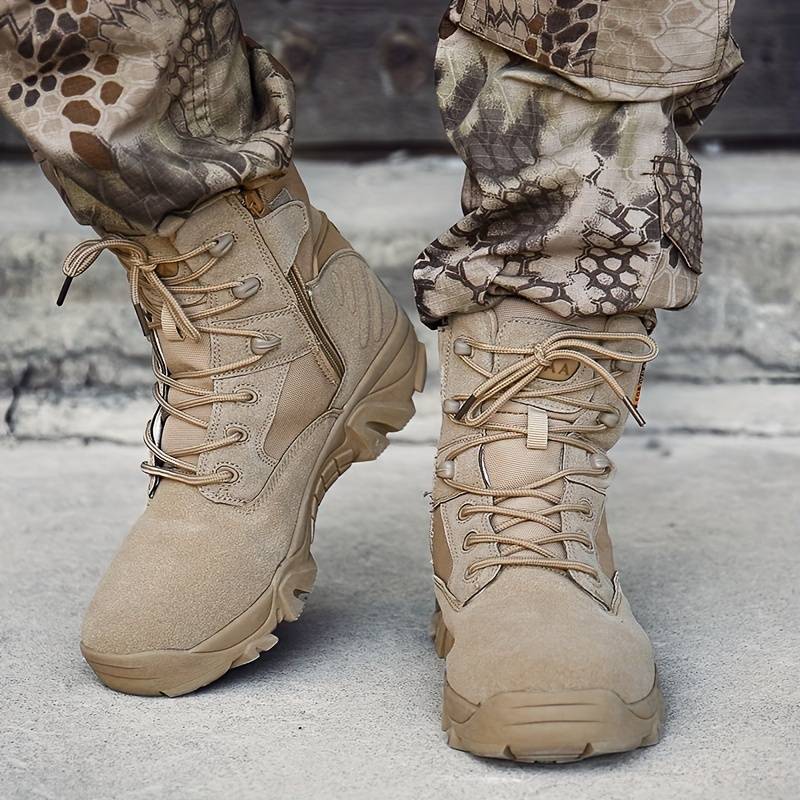 High-Performance Tactical Combat Boots | Durable, High Ankle Design & Exceptional Traction for Outdoor Adventures