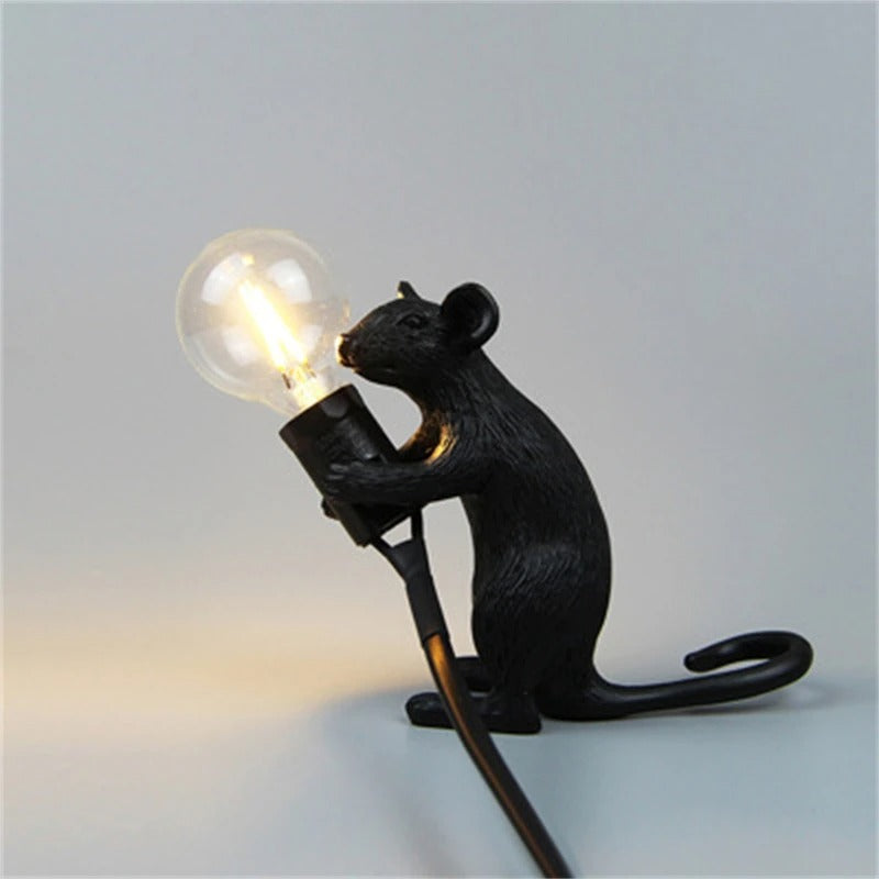 LED Mouse Night Table Lamp - Cute Animal Design for Kids' Bedroom & Nursery Lighting