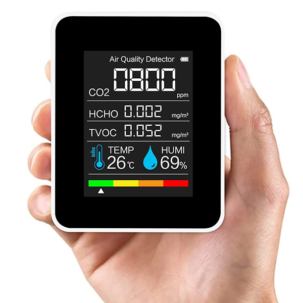 CO2 Carbon Dioxide Monitor - Air Quality Detector for Home, Office, and Indoor Spaces