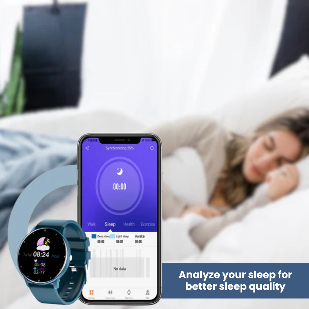 Smart Health Watch | Blood Pressure, Heart Rate & SpO₂ Monitor for Fitness Tracking & Sleep Analysis