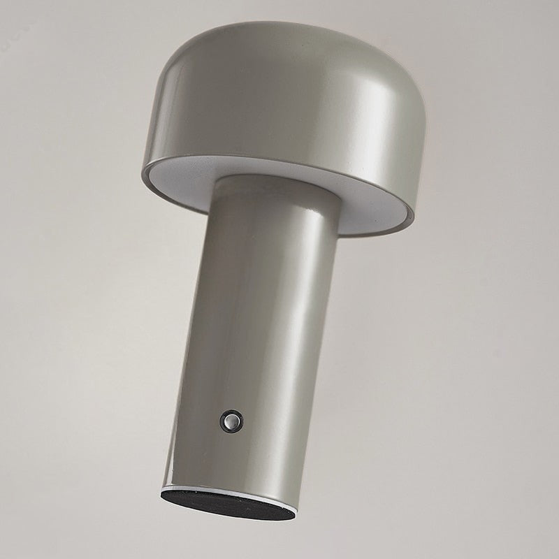 LED Cordless Table Lamp - Italian Mushroom Design for Indoor & Outdoor Use, Battery Operated Lighting Solution