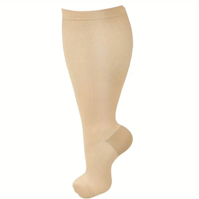 Plus Size Compression Socks | Gentle Entry, Graduated Support & Moisture-Control for Enhanced Comfort and Performance