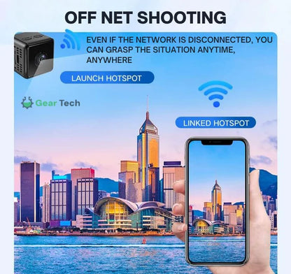 Mini Wireless Hidden Camera | 1080P HD, Compact Design & Ideal for Indoor/Outdoor Surveillance