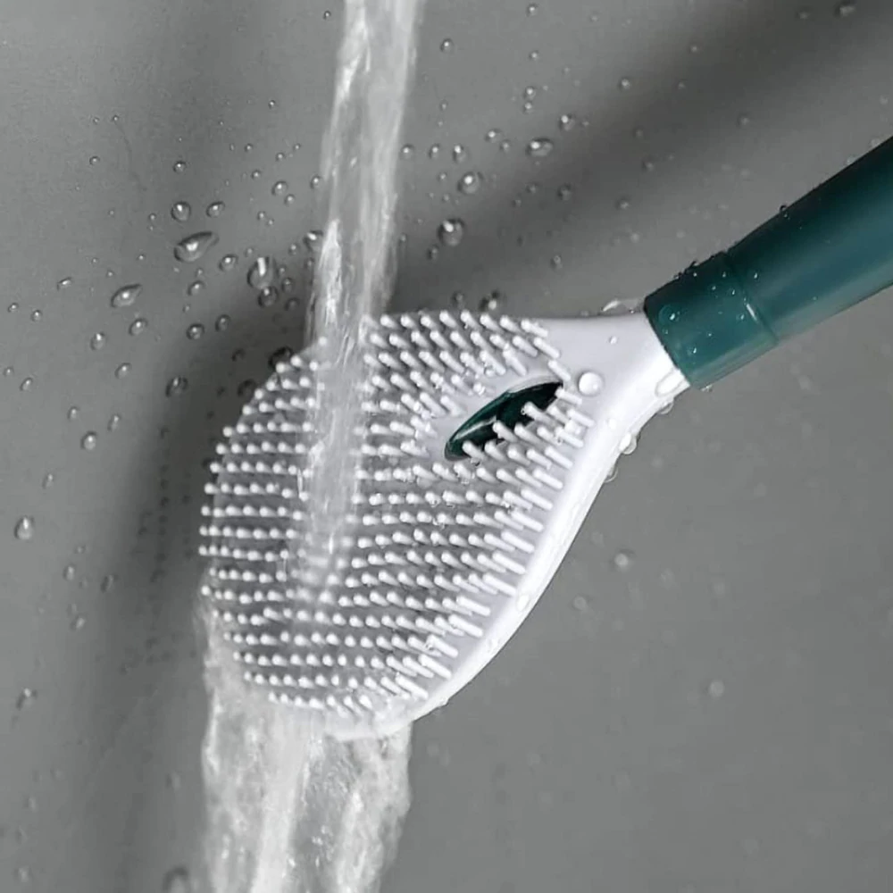 Toilet Brush with Flexible Head | Convenient Cleaning Dispenser & Smart Drainage System for Effortless Bathroom Cleaning