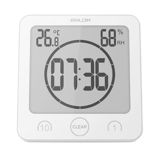 Waterproof Shower Clock with Suction Cup Mount - Digital Timer for Bathroom & Shower Use