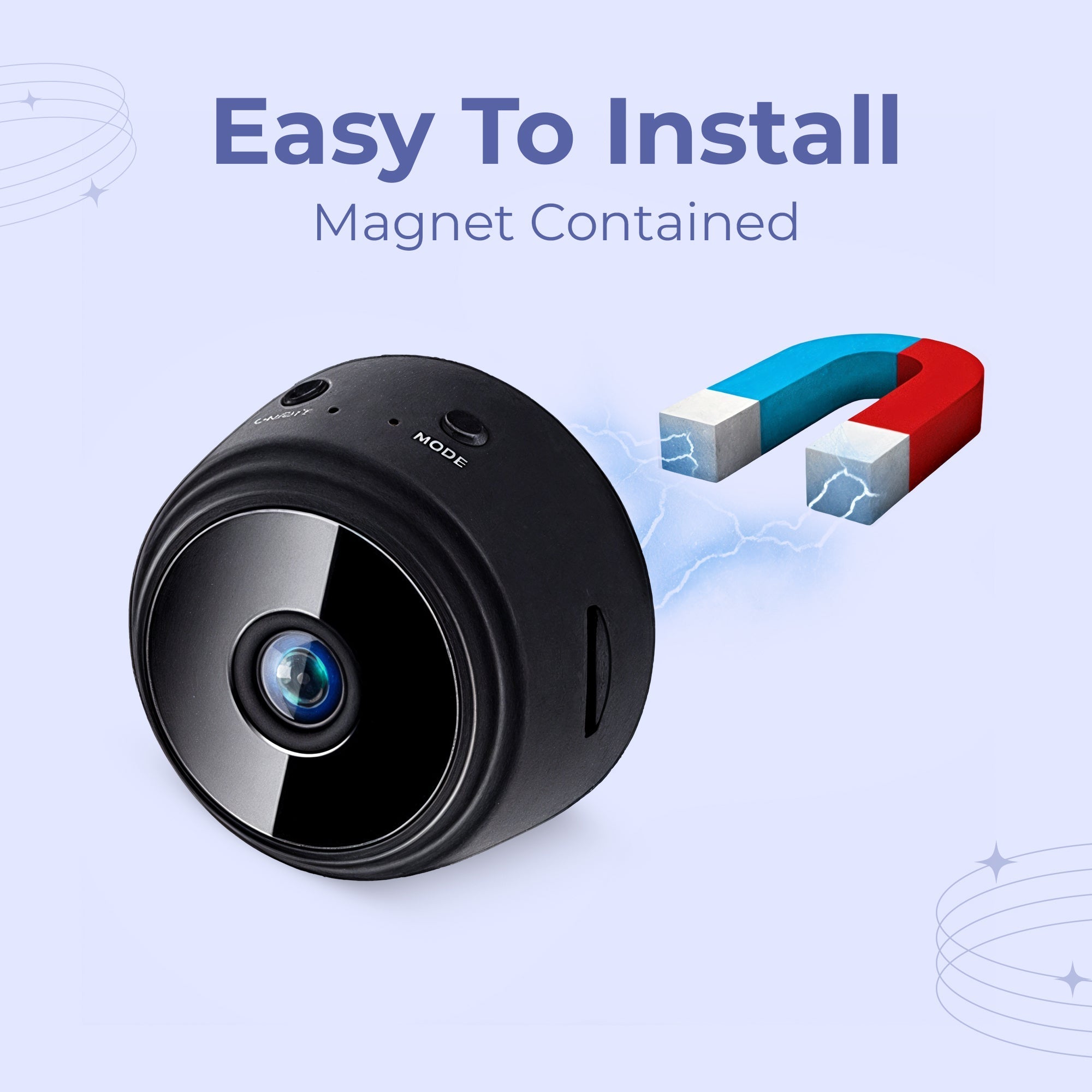 Wireless Indoor Security Camera | 1080P HD, Real-Time Motion Alerts & Ideal for Home Monitoring