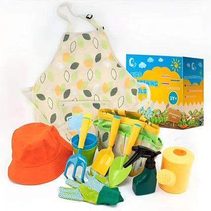 Child-Safe Mini Gardening Set | Ergonomic Tools for Kids with Carrying Bag for Nature Exploration and Learning