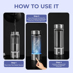 Hydrogen Water Ionizer Bottle | Boosts Energy, Enhances Mental Clarity & Supports Overall Well-being for Active Lifestyles
