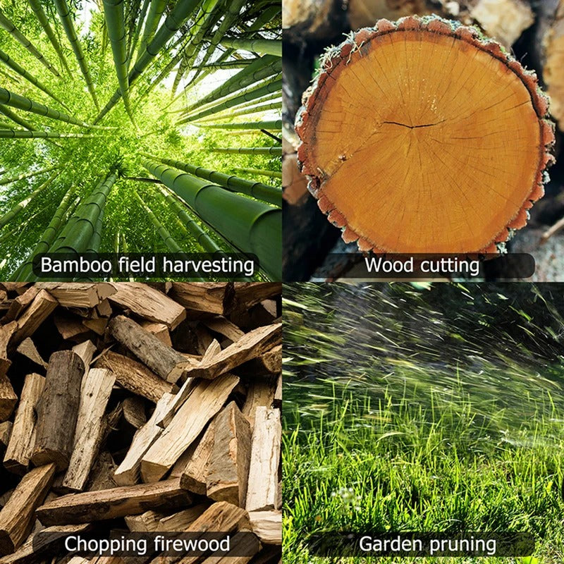 Cordless 6-inch Rechargeable Chainsaw | Lightweight, Hand-Held Design for Tree Trimming & Wood Cutting Tasks