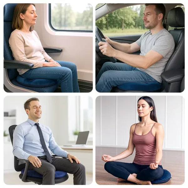 Orthopedic Donut Seat Cushion | High-Density Foam for Tailbone Pain Relief & Hemorrhoid Support at Home, Office, or Travel