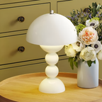 LED Wireless Table Lamp - Nordic Design, Rechargeable, Touch Control - Ideal for Bedroom, Living Room & Home Office