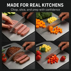 100% Medical Titanium Cutting Board | Durable, Non-Porous Surface for Safe Food Preparation & Easy Cleaning