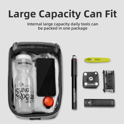 Deluxe Waterproof Bicycle Rear Rack Bag | Durable, Shock-Absorbing Design with Quick-Mount Straps for Commuting and Outdoor Adventures