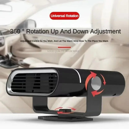 Portable Car Heater | 4-in-1 Heating, Cooling & Defrosting Fan for All-Season Vehicle Comfort