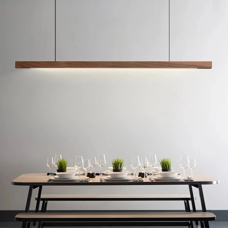 Industrial Pendant Light Fixture - Adjustable Height with Vintage Edison Bulb - Perfect for Kitchen Island & Dining Areas