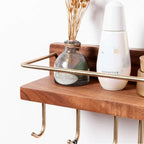 Towel Rack with Paper Holder - Wall-Mounted Organizer for Bathroom & Kitchen Storage Solutions