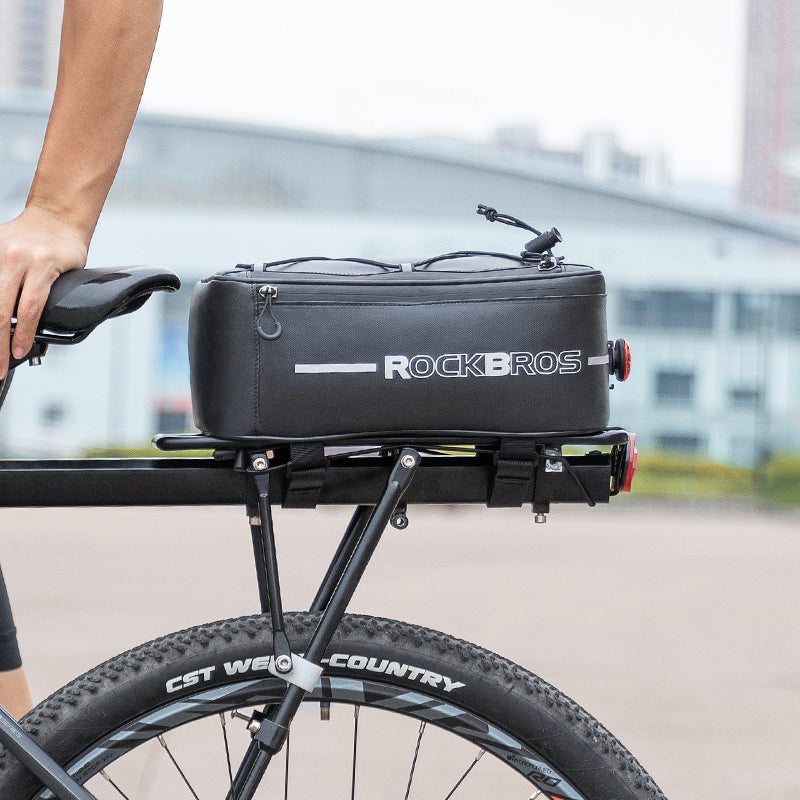 Deluxe Waterproof Bicycle Rear Rack Bag | Durable, Shock-Absorbing Design with Quick-Mount Straps for Commuting and Outdoor Adventures