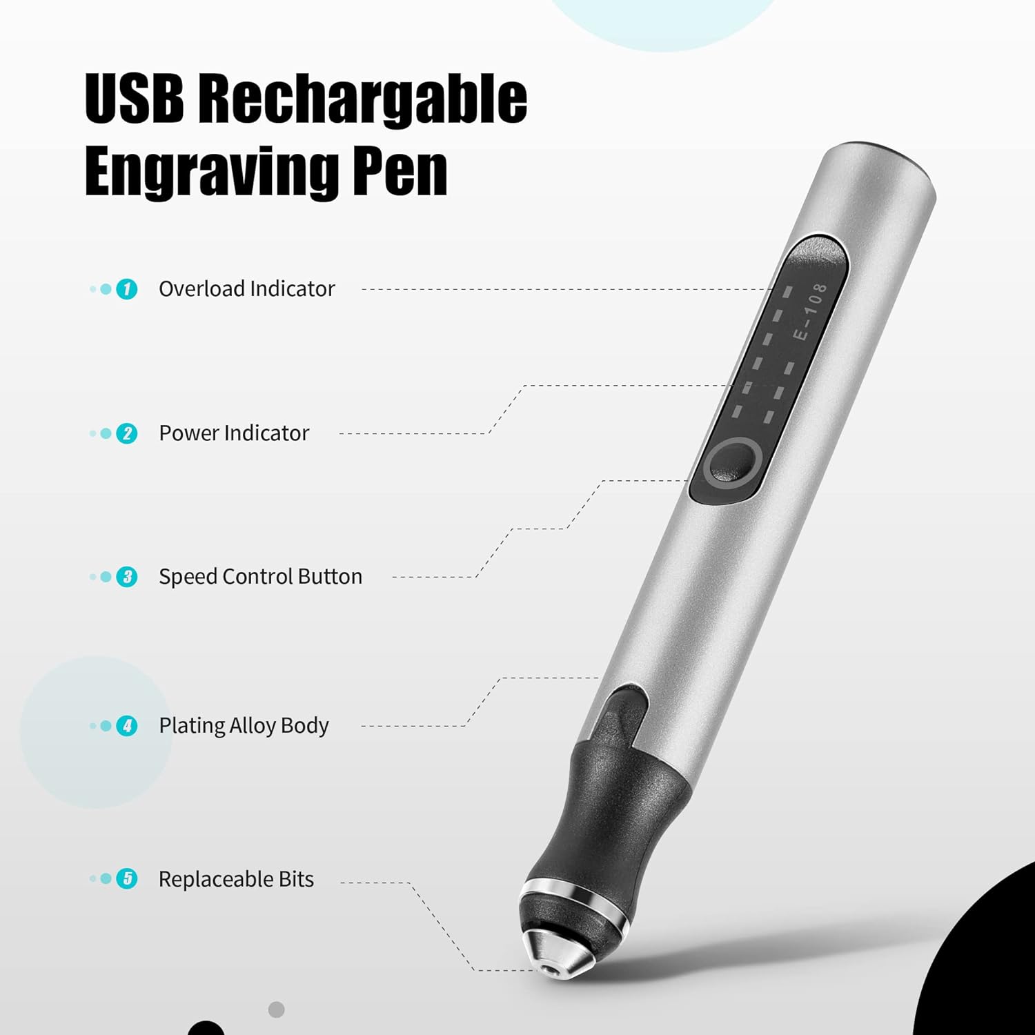 Cordless Engraving Pen | Lightweight, Ergonomic & Ideal for DIY Projects on 50+ Surfaces
