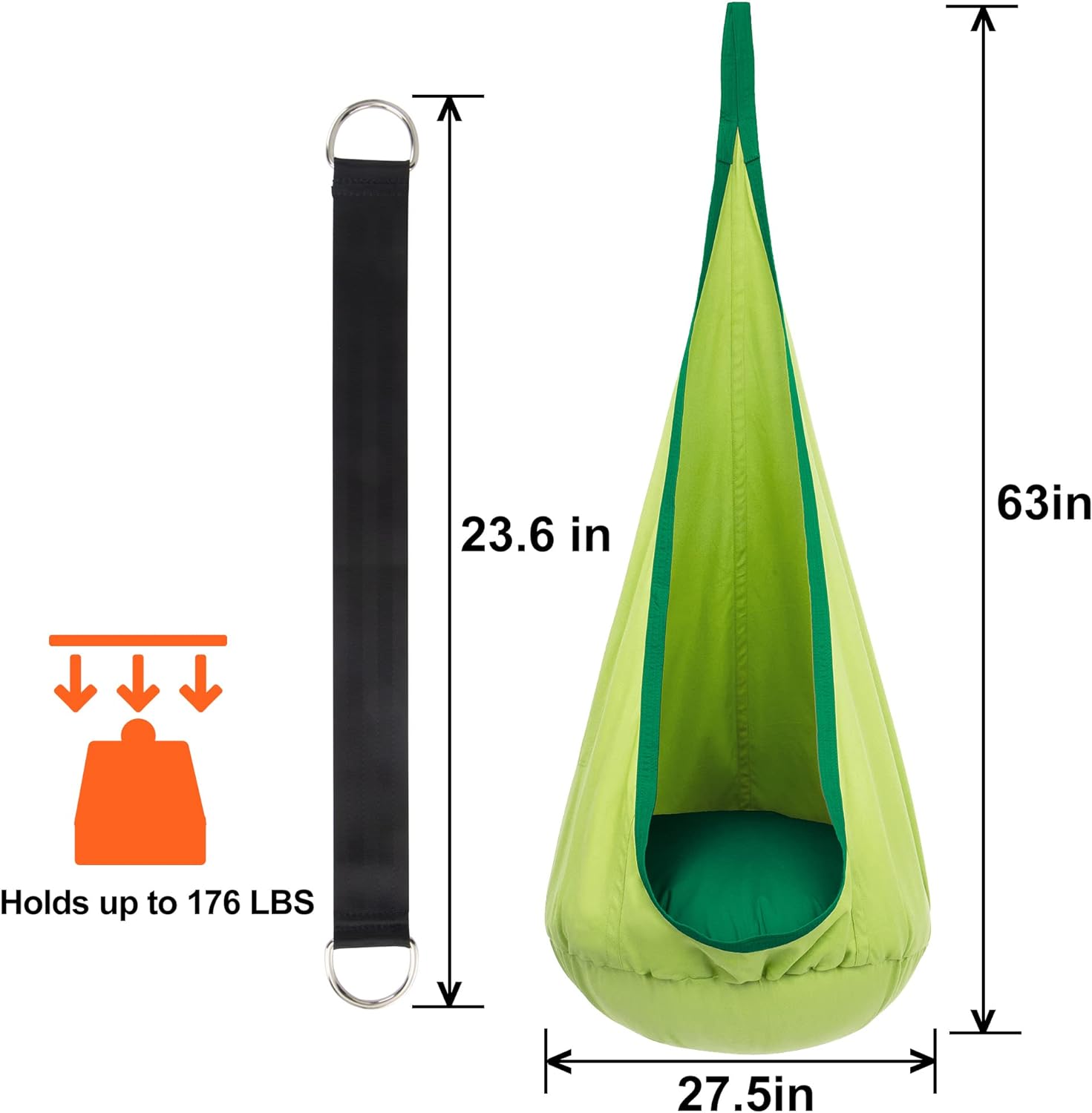 Kids Sensory Swing Hammock | Comforting, Easy Assembly & Perfect for Indoor and Outdoor Play