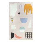 Wool Area Rug Collection - Handcrafted Geometric Patterns for Living Room & Bedroom Decor