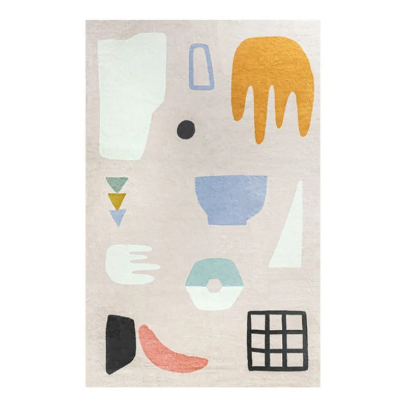 Wool Area Rug Collection - Handcrafted Geometric Patterns for Living Room & Bedroom Decor