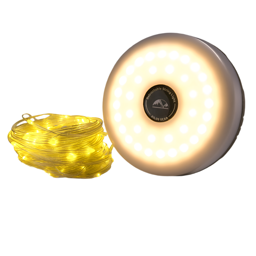 Retractable String Camping Light with Customizable Brightness for Outdoor Activities & Emergency Use