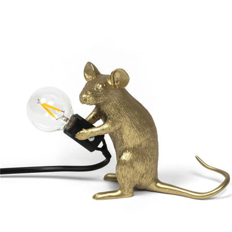 LED Mouse Night Table Lamp - Cute Animal Design for Kids' Bedroom & Nursery Lighting