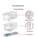 Humane Live Animal Trap | Durable, Collapsible Design for Safe Capture of Stray Cats, Rabbits & Raccoons