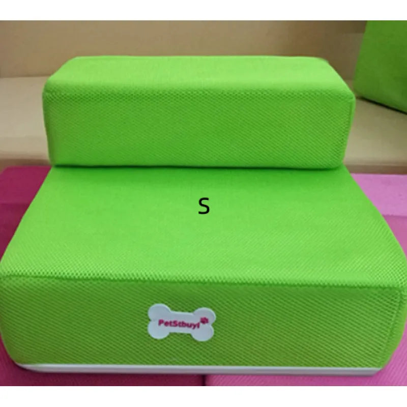 Dog Stairs for Sofa & Bed | Non-Slip, Soft Foam Steps for Small & Older Pets